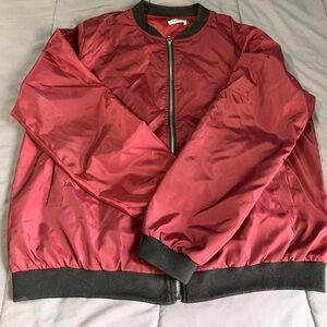 Zeagoo Women Boomer  Red Jacket X-Large Burgundy.